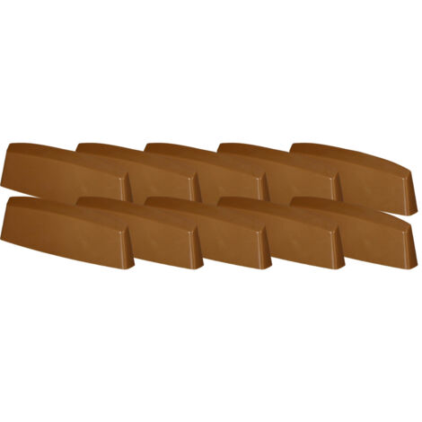 Bouchon de drainage pour fenêtres PVC, finition chêne, 45 mm, lot de 10