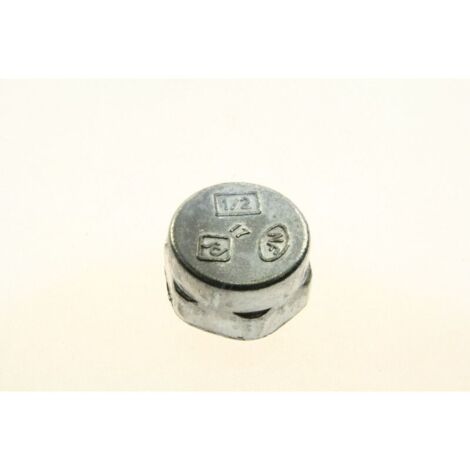 BOUCHON DE FERMETURE 1/2 GAZ CYLINDRIQUE