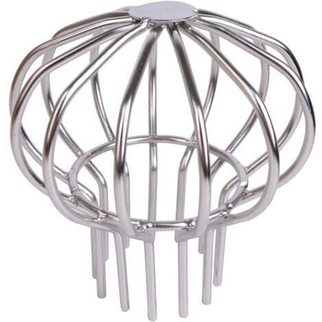 Bouchon de gouttière rond en acier inoxydable 304 pour toiture extérieure, anti-obstruction, outil de nettoyage des fuites de gouttière (3 pouces)