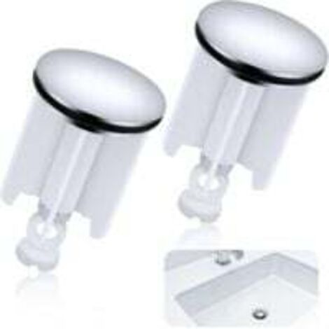 Bouchon de lavabo de salle de bain universel 2 pièces, bouchon de vidange de 40 mm pour lavabo, lavabo à hauteur réglable, bouchon de baignoire avec joint, pour drains d'évier, éviers de cuisine salle