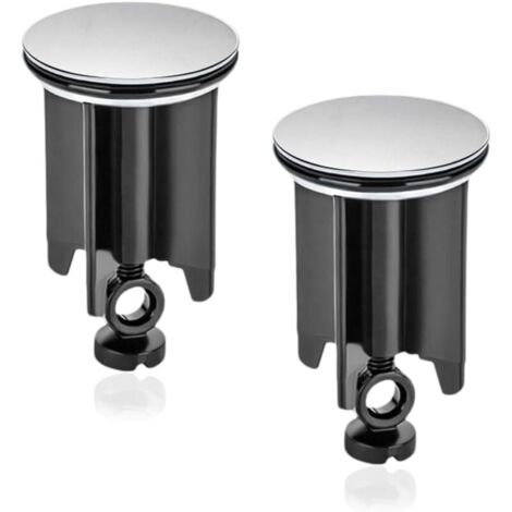 Bouchon de lavabo de salle de bain universel 2 pièces, bouchon de vidange de 40 mm pour lavabo, lavabo à hauteur réglable, bouchon de baignoire avec joint, pour drains d'évier, éviers de cuisine salle