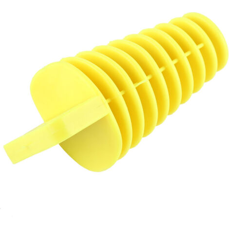 Bouchon de lavage jaune pour silencieux moto, dirt bike, ATV et quad 2-4 temps