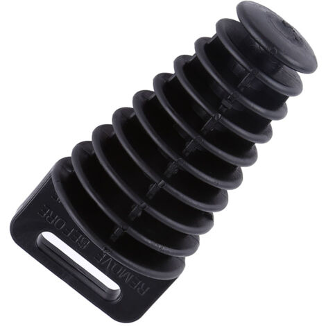 Bouchon de lavage noir pour silencieux moto, dirt bike, ATV et quad 2-4 temps