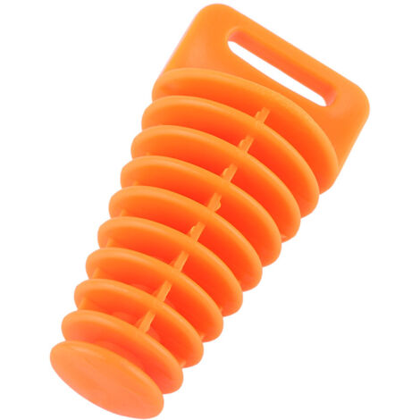 Bouchon de lavage orange pour silencieux moto, dirt bike, ATV et quad, 2 et 4 temps