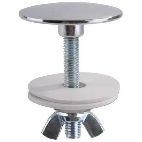 Bouchon de protection chromé avec vis longue de 43 mm