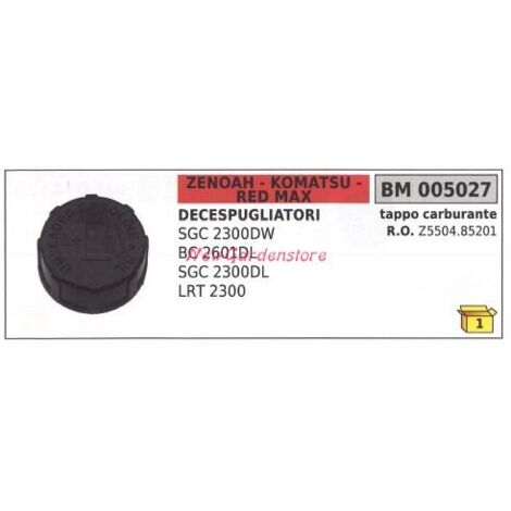 Bouchon de remplissage de carburant moteur ZENOAH débroussailleuse SGC 2300DW 005027
