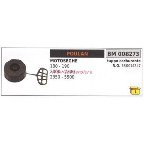 Bouchon de remplissage de carburant POULAN moteur tronçonneuse 180 190 2000 008273