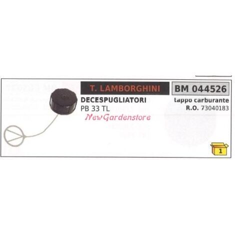 Bouchon de remplissage de carburant pour débroussailleuse LAMBORGHINI PB 33TL moteur 044526