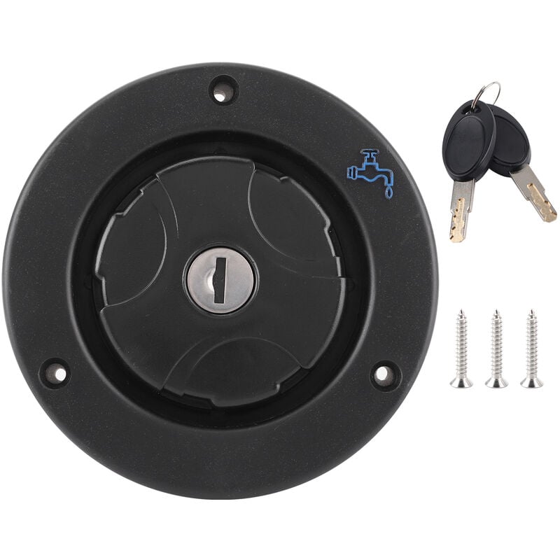 Bouchon de remplissage d'eau étanche verrouillable avec 2 clés pour camping-car caravane rv - Jeffergarden