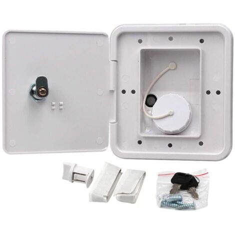 Bouchon de remplissage d'eau pour camping-car, avec verrouillage par gravité, accessoires de verrouillage de trappe d'entrée pour camping-car, remorque, voitures, couvercle de réservoir de yacht