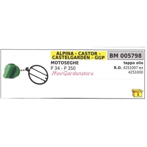 Bouchon de remplissage d'huile ALPINA tronçonneuse P 34 350 005798