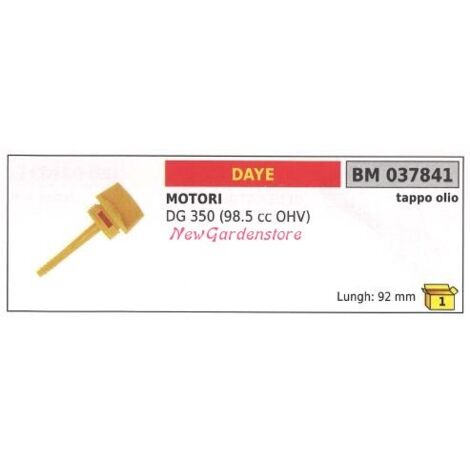 Bouchon de remplissage d'huile DAYE tondeuse DG 350 98.5 cc OHV 037841