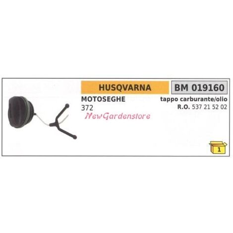 Bouchon de remplissage d'huile HUSQVARNA tronçonneuse 372 019160