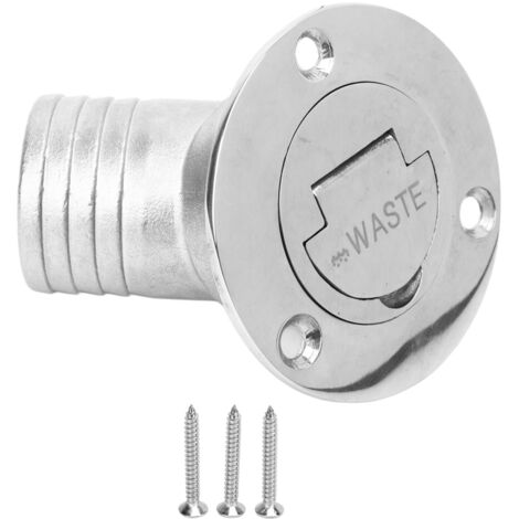 Bouchon de Remplissage pour Pont de Bateau 45° Acier Inoxydable 316, Couvercle à Fermeture Sans Clé 38mm pour Déchets de Yacht