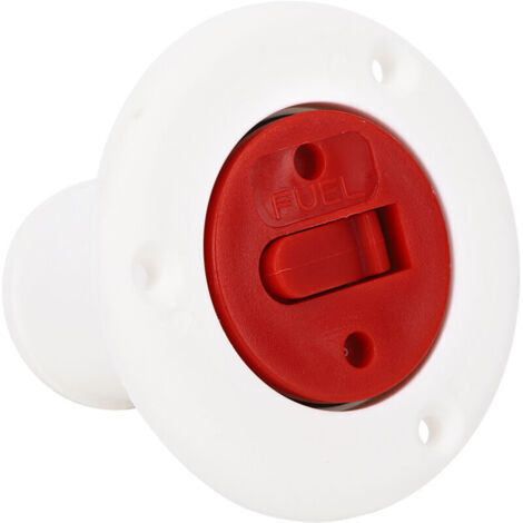 Bouchon de remplissage pour réservoir de carburant de bateau en plastique ABS, avec clé, pour yacht et camping-car, couleur blanc