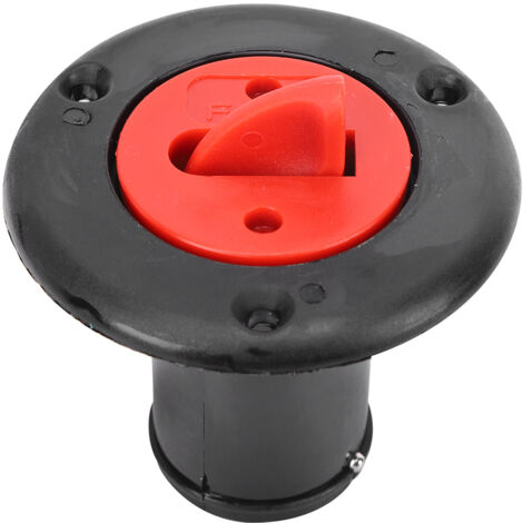 Bouchon de remplissage pour réservoir de carburant de bateau en plastique ABS, avec clé, pour yacht et camping-car, noir