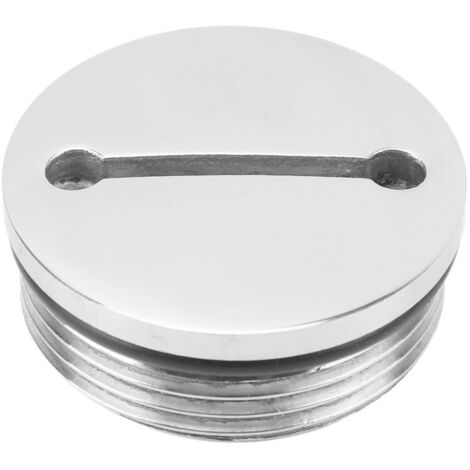 Bouchon de réservoir à essence marin en acier inoxydable 38mm avec chaînette, pièce détachée pour bateau.