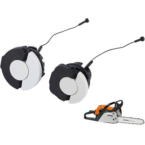 Bouchon de réservoir Bouchon d'huile pour Stihl MS171 MS181 MS192 MS210 MS240 MS340 S380 MS440 MS880 et Plus Encore (Bouchon de réservoir & d'huile)