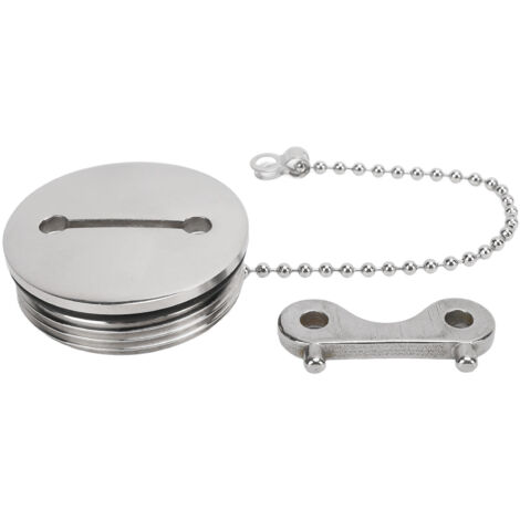 Bouchon de réservoir de carburant de bateau de 2 pouces, en acier inoxydable 316 poli, remplissage de pont avec clé, matériel marin pour Yachts, caravanes, camions RV