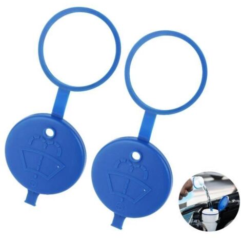 Bouchon de Réservoir de Liquide de Pare-brise,2 Pièces Bouchon Bocal Réservoir Lave Glace,Rempli de Liquide Bouchon de Tube - sh