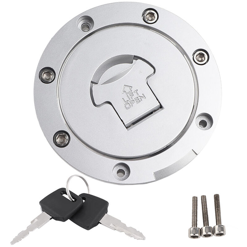 Jeffergarden - Bouchon de réservoir d'essence pour moto, couvercle de réservoir avec serrure et 2 clés pour CBR600RR 2003-2014 CBR600F4 F4i 2001 2002
