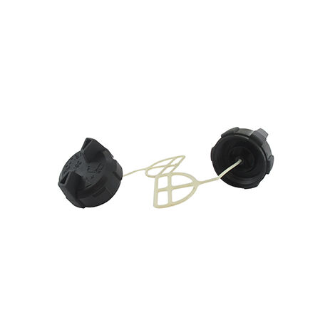 Bouchon De Réservoir Essence Et Huile Adaptable Komatsu - Zenoah Pour Modèle 6200. Remplace Origine: 3350-34400, 3356-26100.