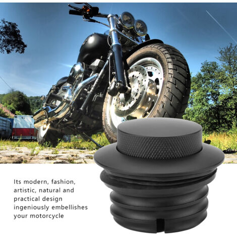 Bouchon de réservoir essence moto noir pour modèles 1982-2017