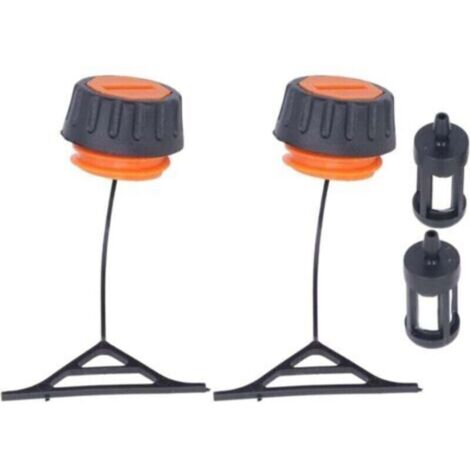 Bouchon de réservoir pour tronçonneuses, bouchon d'huile en plastique avec filtre à carburant, accessoire de remplacement professionnel pour tronçonneuses Sthil 020 020t 021 023 024 025 026 028 034 03