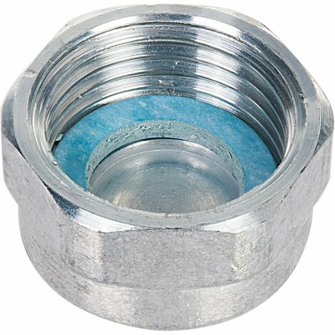 Bouchon de robinet gaz naturel femelle 3/4' (20 x 27) – À visser avec joint – Étanchéité optimale – Modèle hexagonal – Chuchu Decayeux