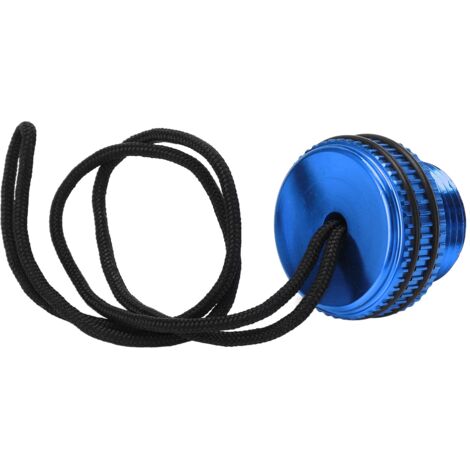 Bouchon de Sécurité pour Robinet de Bouteille de Plongée DIN avec Lanière Bleue