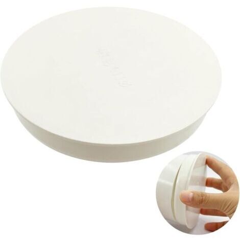 Bouchon de tuyau PVC blanc DN 100-110 mm – Capuchon d’extrémité pour conduit rond Ø100 mm – Aide à l’étanchéité, protection contre les odeurs et les nuisibles – Installation facile pour ventilation