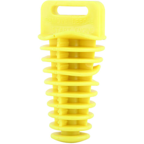 Bouchon de tuyau queue silencieux moto lavage Keesno Tuyau d'échappement à 2 et 4 temps(Jaune)-Bouchon D'Échappement Moto