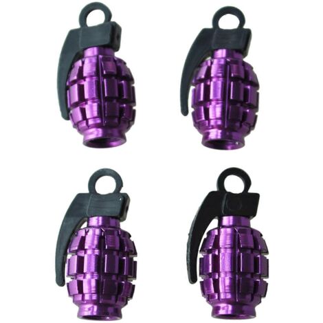 Bouchon de Valve de Pneu en Forme Cool Violet pour Voiture