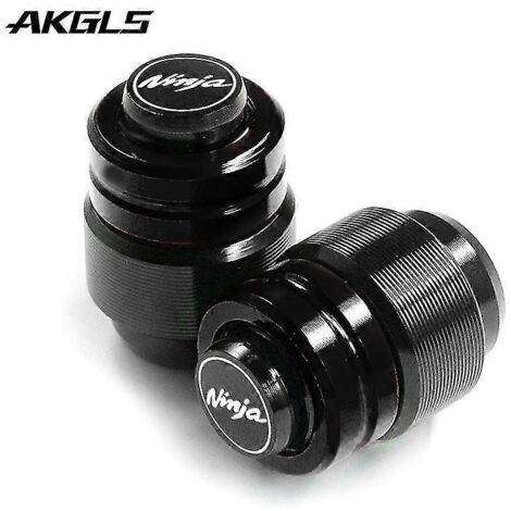 Bouchon de valve de pneu pour moto Kawasaki Ninja 400, Ninja 650, 300, 250, 250R, ZX14R, ZX10R, ZX6R - Noir