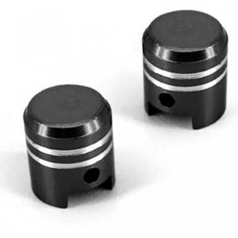 Bouchon de valve One en orme de piston colori noir pour auto Neuf