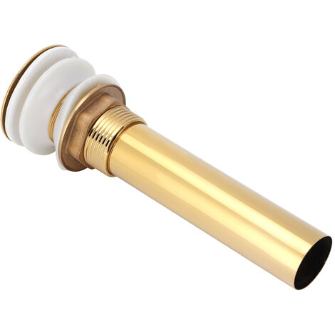 Bouchon de vidage pour lavabo, anti-débordement et anti-odeurs, sans trou, couleur or, accessoire salle de bain