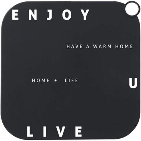 Bouchon de vidange carré, en silicone, anti-odeurs, pour évier de cuisine et salle de bain(1PCS)