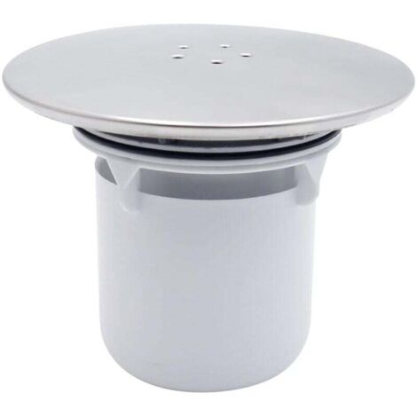 Lablanc – Bouchon de vidange de douche 90/115 mm – Couvercle siphon chromé – Installation facile – Matériaux métalliques et plastiques