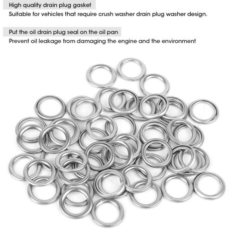 Bouchon de vidange de liquide de transmission avec joint crush, modèle 35178-30010, 50 pièces pour Toyota/Lexus