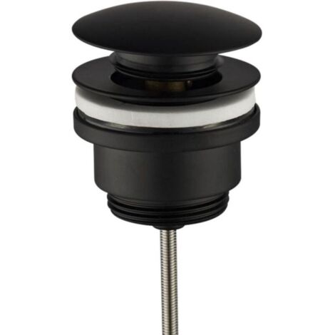 Bouchon de vidange de luxe à clic, 3,2 cm, noir mat