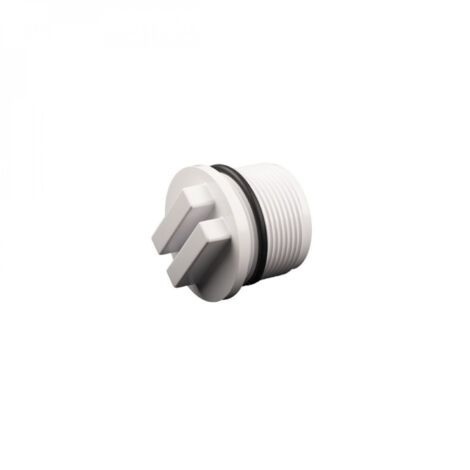 Bouchon de vidange de piscine avec joint torique – 1'1/2 – Blanc – Étanchéité optimale pour hivernage – Compatible buses Hayward - SP1022CE