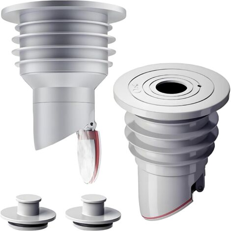 Bouchon de vidange en silicone pour machine à laver  45-50 mm anti-odeur  Ajustement universel pour lave-vaisselle, évier et salle de bain  Anneau d'étanchéité à 7 couches  Design ABS et