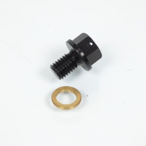 Bouchon de vidange M10 Pas 1.50 sans aimant Tecnium pour moto