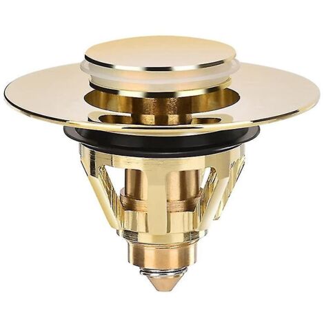 Bouchon de vidange pour lavabo, bonde universelle à clapet, crépine anti-obstruction en laiton, bouchon d'évier.