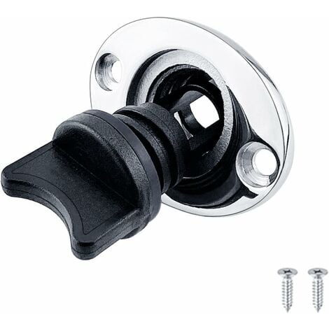 NAXUNNN Bouchon de vidange universel pour bateau, 25 mm, noir