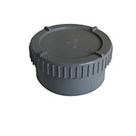 BOUCHON DE VISITE 2 PIECES PVC POUR EVACUATION MALE