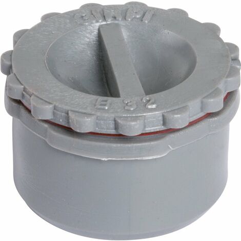 Bouchon de visite PVC gris - Diamètre 50 mm - Girpi