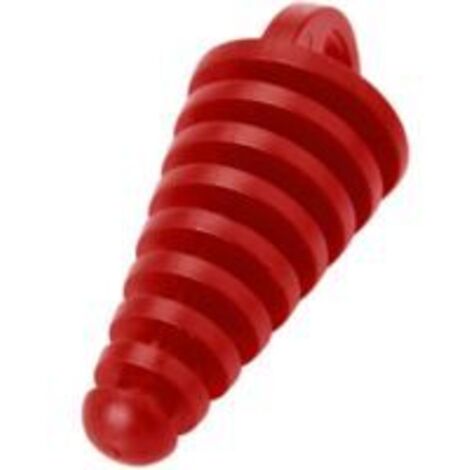 Bouchon d'échappement étanche en caoutchouc rouge pour moto Sollbry