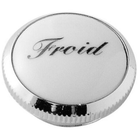 Bouchon décoratif RETRO Froid pour poignées croisées en laiton fin IDEAL STANDARD