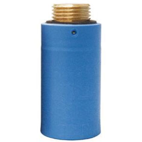 Bouchon d'essai avec filetage en laiton R 1/2 ", bleu.